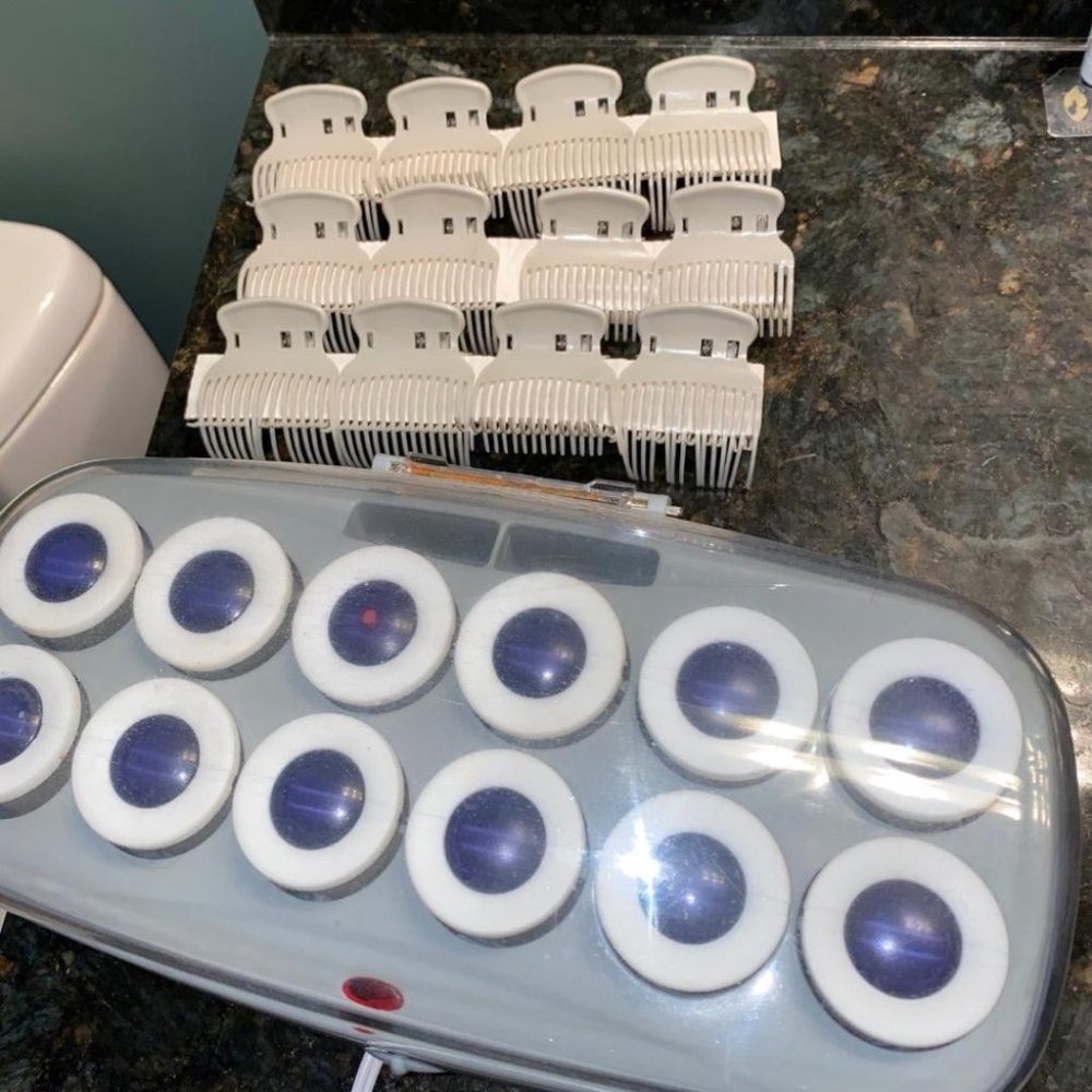 BaByliss Heat Jumbo Hot Rollers Curlers with Clips